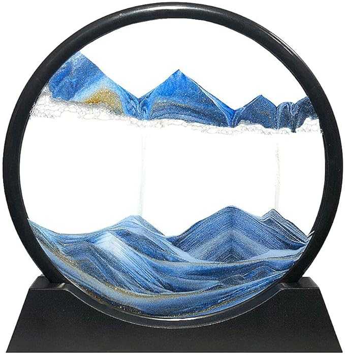 3D Moving Sand Art Lamp – Dynamic Flowing Sand Painting Night Light