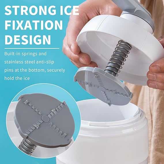 Manual Ice Shaver Machine – Portable Snow Cone & Gola Ganda Maker