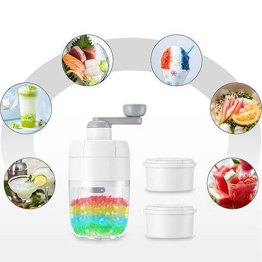Manual Ice Shaver Machine β Portable Snow Cone & Gola Ganda Maker