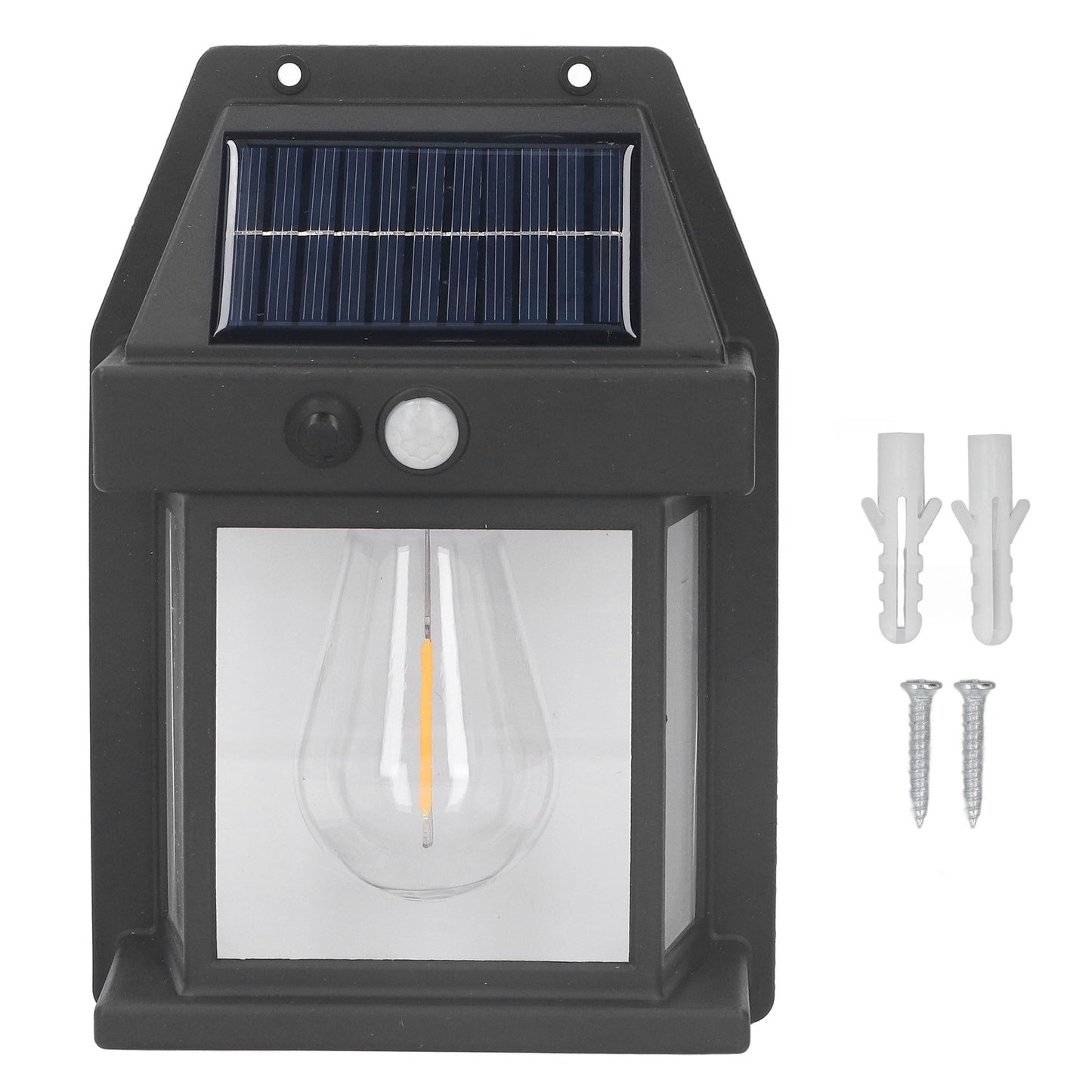 Solar Tungsten LED Wall Lamp – Intelligent Motion Sensor Waterproof Outdoor Solar Light for Garden, Courtyard, Patio, Balcony & Home Security