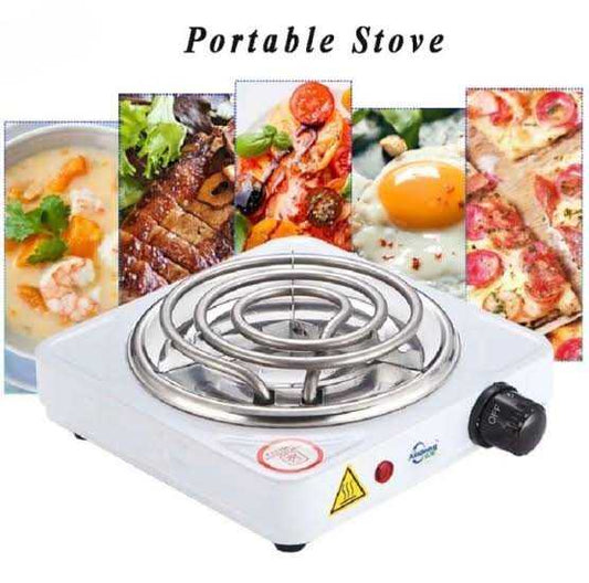 Portable Single Electric Stove Hot Plate – Fast Heating Alloy Electric Cooker with Adjustable Temperature Control for Home, Office & Travel