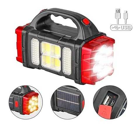 2-in-1 Solar Rechargeable LED Handy Light – Dual-Sided Emergency Torch & Lantern Bulb