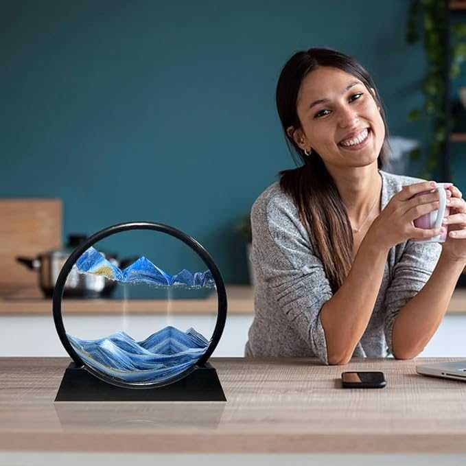 3D Moving Sand Art Lamp – Dynamic Flowing Sand Painting Night Light