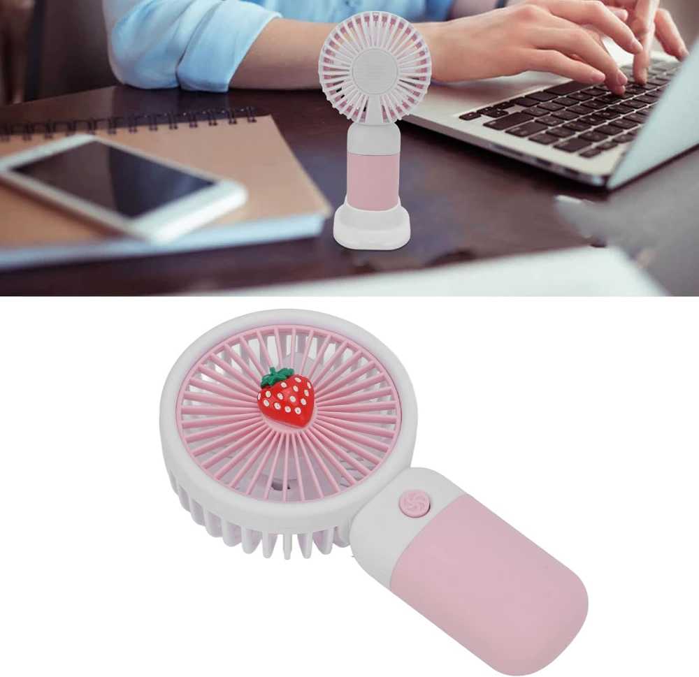 Mini Fruit Portable Rechargeable Fan – 3-Speed Pocket Cooling Fan with Type-C Charging
