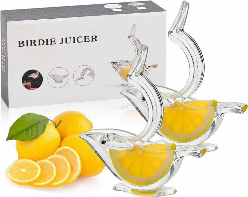 Bird Shape Manual Lemon Squeezer – Elegant Acrylic Citrus Juicer & Lime Press