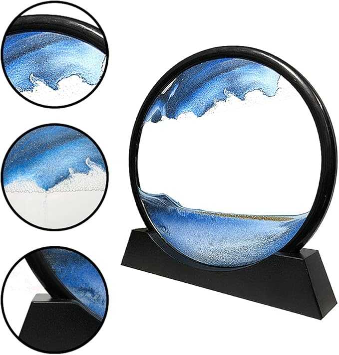 3D Moving Sand Art Lamp – Dynamic Flowing Sand Painting Night Light
