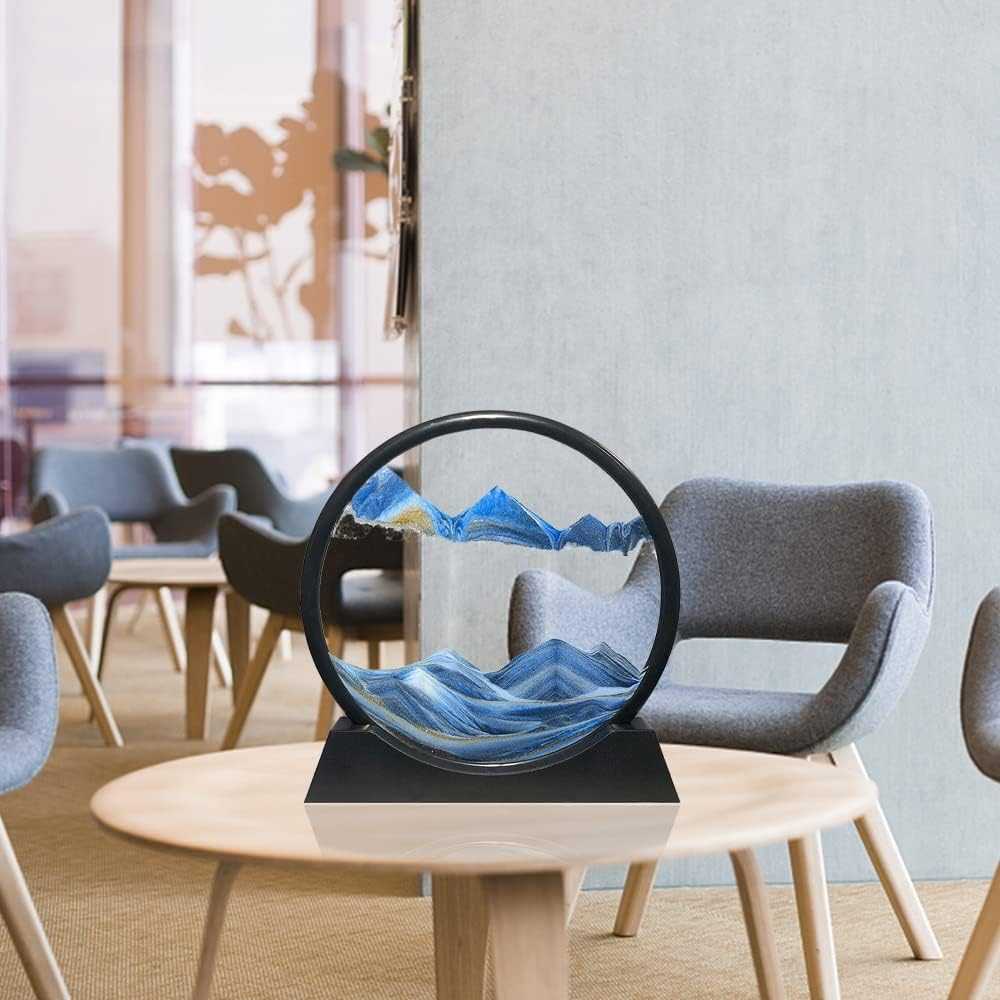 3D Moving Sand Art Lamp – Dynamic Flowing Sand Painting Night Light