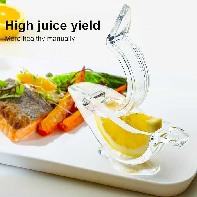 Bird Shape Manual Lemon Squeezer – Elegant Acrylic Citrus Juicer & Lime Press