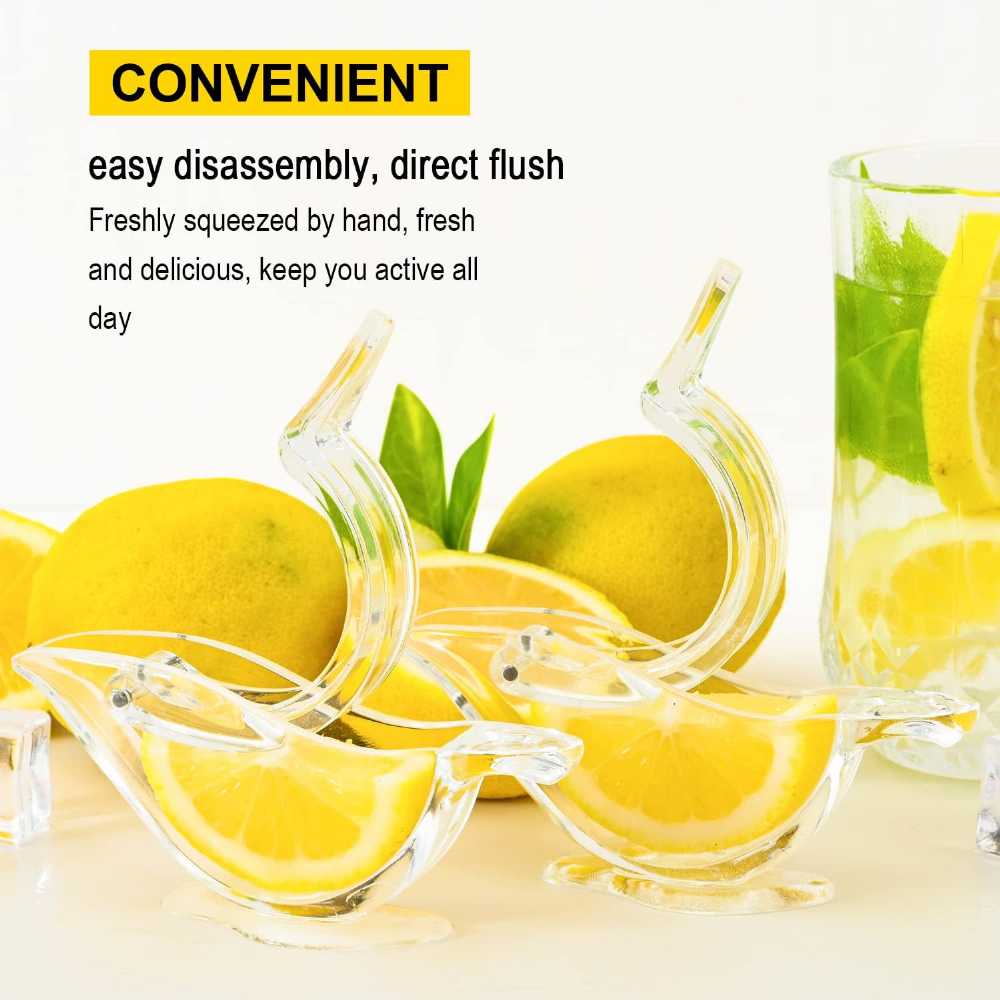 Bird Shape Manual Lemon Squeezer – Elegant Acrylic Citrus Juicer & Lime Press