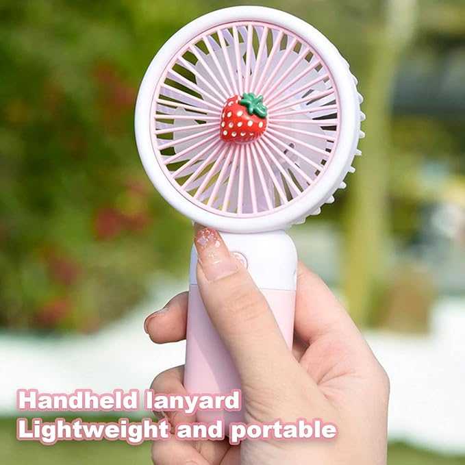 Mini Fruit Portable Rechargeable Fan – 3-Speed Pocket Cooling Fan with Type-C Charging