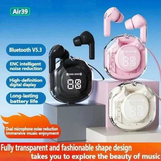 Air 39 Wireless Earbuds Bluetooth 5.1 – HD Stereo Sound, Touch Control & Compact Case