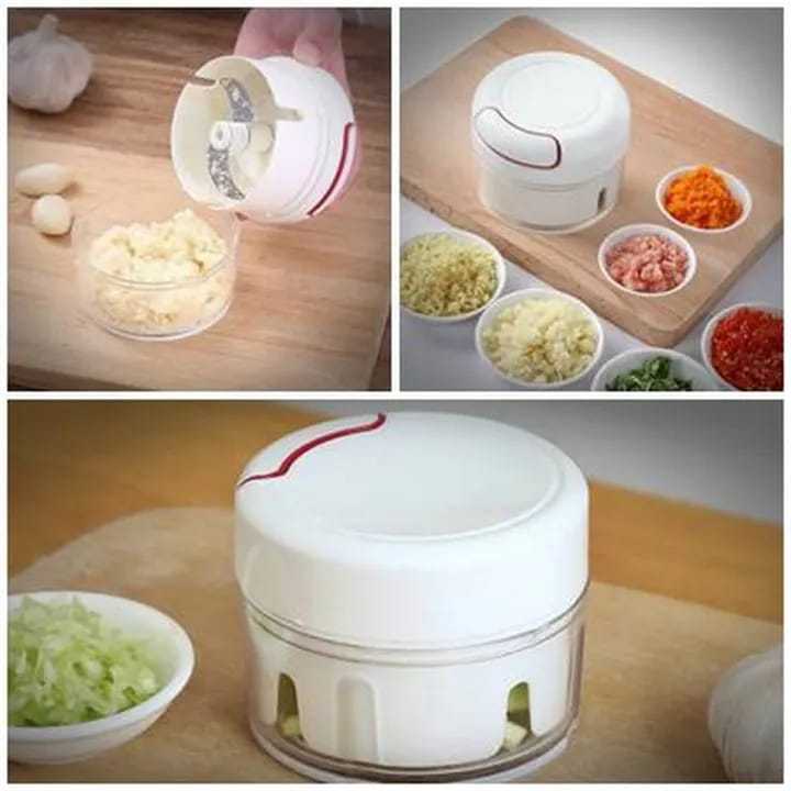 Mini Speedy Garlic & Vegetable Chopper – Manual Hand-Pull Food Processor for Quick Kitchen Preparation