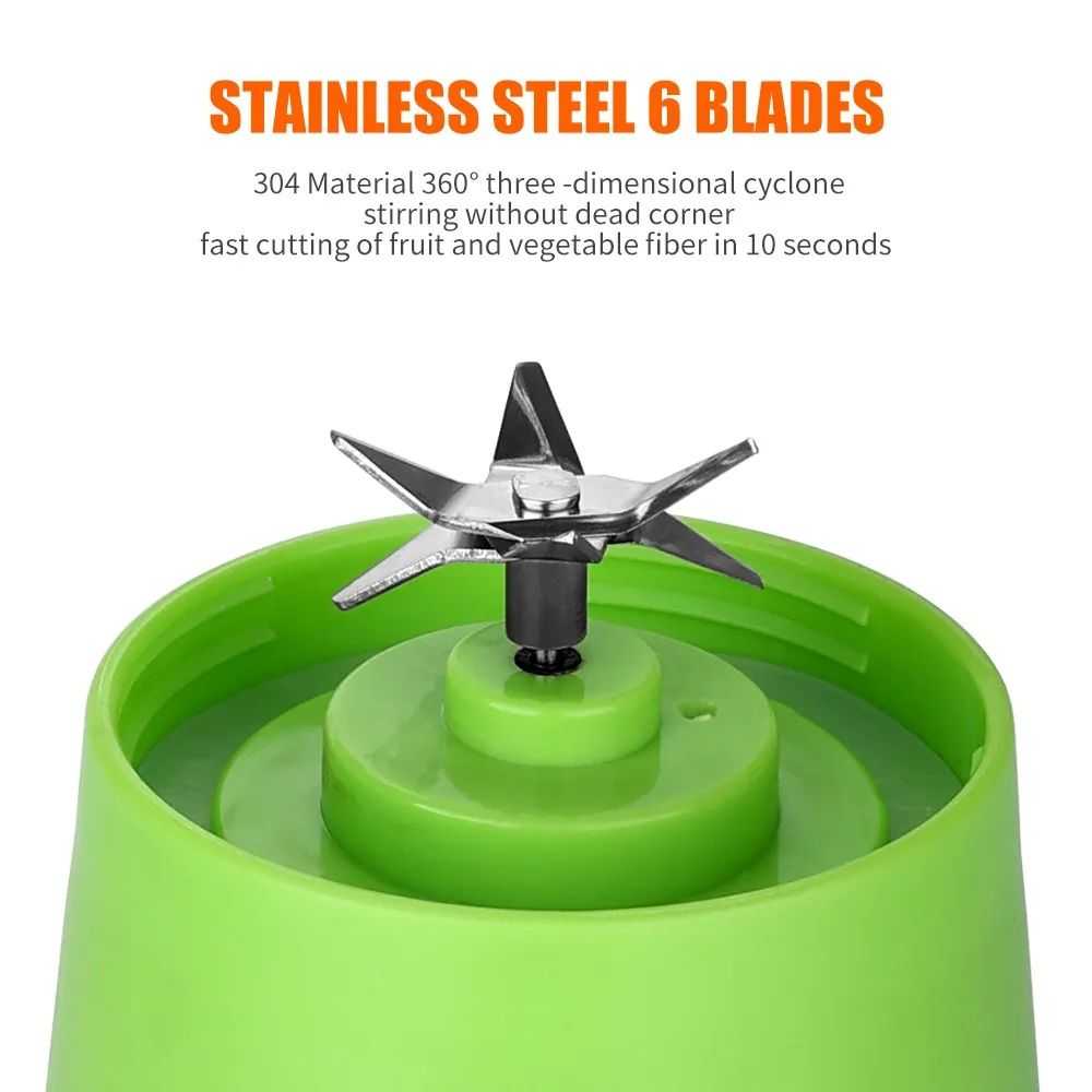 Portable Mini Juicer Blender – Rechargeable Smoothie Maker for Fresh Juice, Shakes & Travel