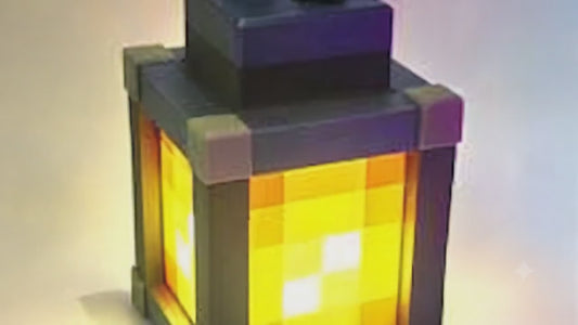 Pixel Style Night Light Portable Lantern – Rechargeable 16-Color LED Table Lamp
