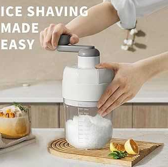 Manual Ice Shaver Machine – Portable Snow Cone & Gola Ganda Maker