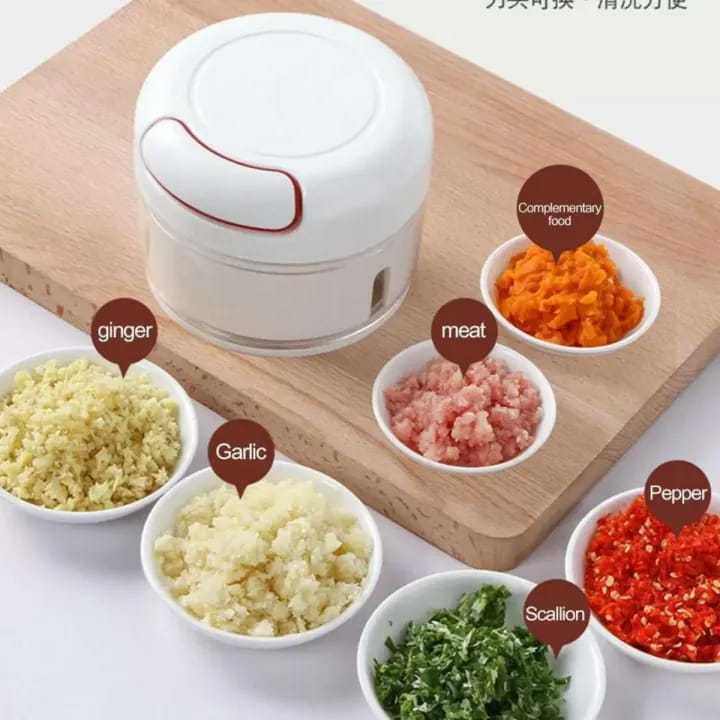 Mini Speedy Garlic & Vegetable Chopper – Manual Hand-Pull Food Processor for Quick Kitchen Preparation